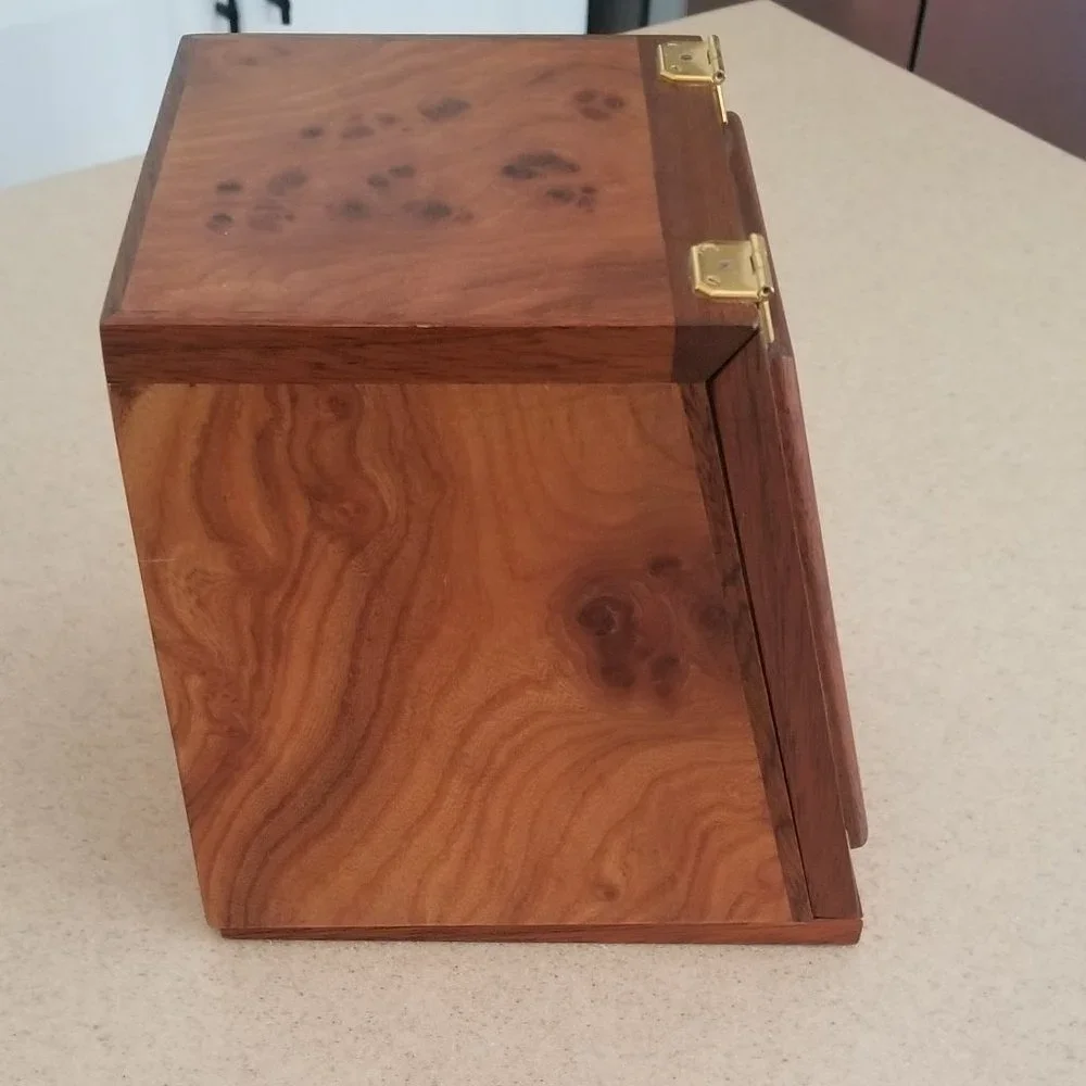 RARE ITALIAN DESIGNER AGRESTI BURLWOOD SINGLE WATCH WINDER ROTATER